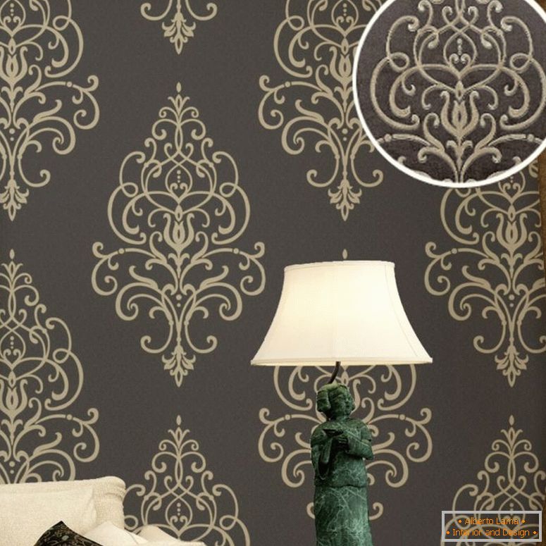 new-ZD-reliéfne textúry-pra-damaskovej-tapety-gold-brown-starožitné-luxusné-stencil-francúzsko-tapety-pozadia-wall