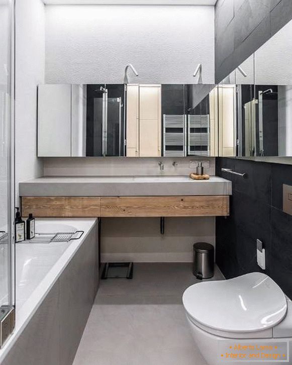 Krásne kúpeľne v modernom štýle - fotka v apartmáne