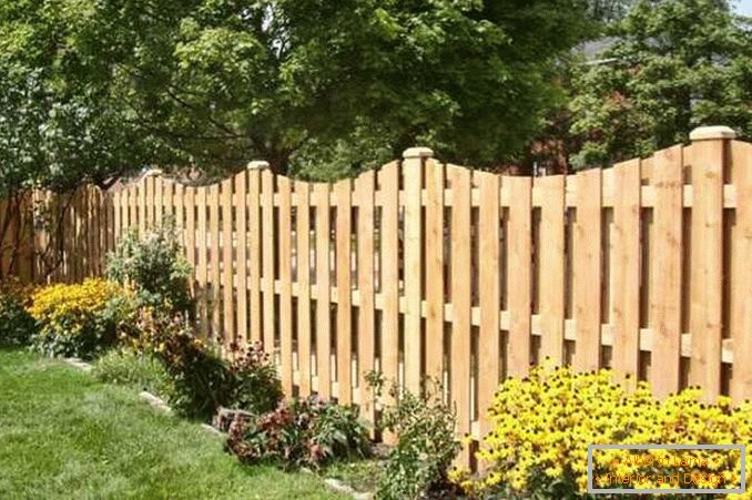 drevené ploty pre súkromný dom fotografie