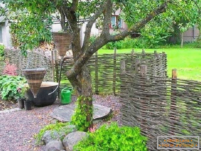 drevené ploty pre súkromný dom fotografie