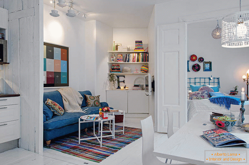 Pôvodný malý byt vo výške 34 m2 vo Švédsku