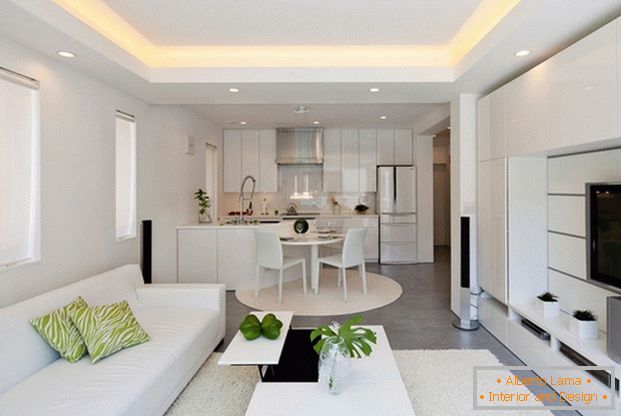 kuchynský dizajn obývacia izba v modernom štýle