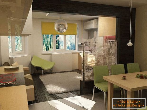 moderná kuchyňa interiér obývacia izba