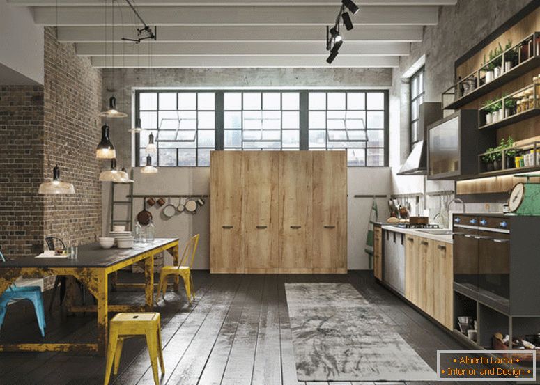 2-kuchyňa-Design-lofty-3-mestskej-nápady-Snaidero