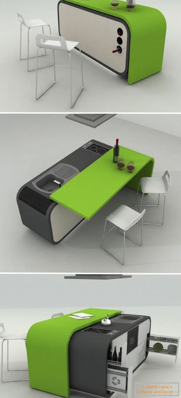 Inteligentný kuchynský nábytkový transformátor