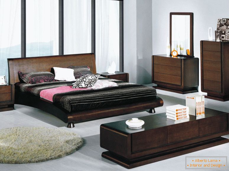 simple-and-priestranný-spálne-dekorácie-s-hnedo-drevený nábytok-ako-márnosť-and-zásuvky-súčasní-in-simple-farby