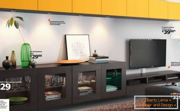 Moderný obývacia izba Ikea 2015