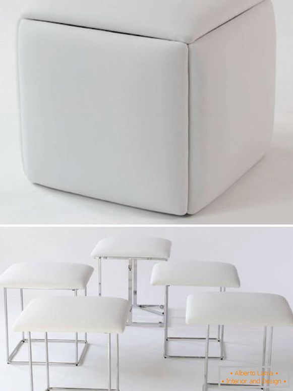 Nábytok-transformátor-kubistický stôl