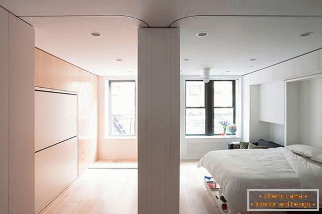 Spálňový a detský multifunkčný bytový transformátor v New Yorku