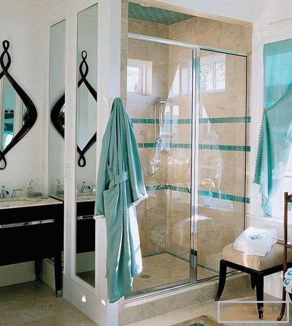 Nápady na sprchu v kúpeľni - výber najlepších fotografií