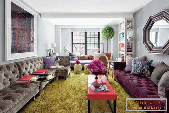 Krásne pohovky v dizajne obývacej izby 2015