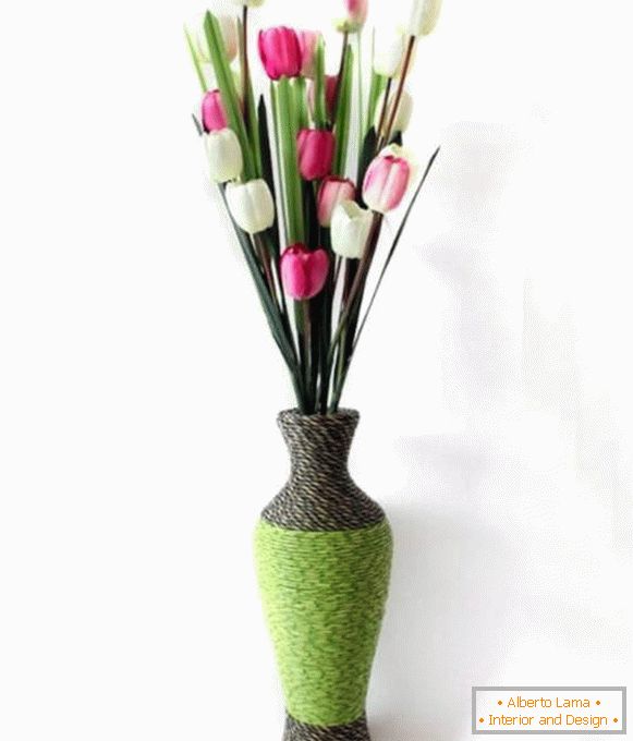 kvety pre vonkajšie vázy vlastnými rukami, foto 13