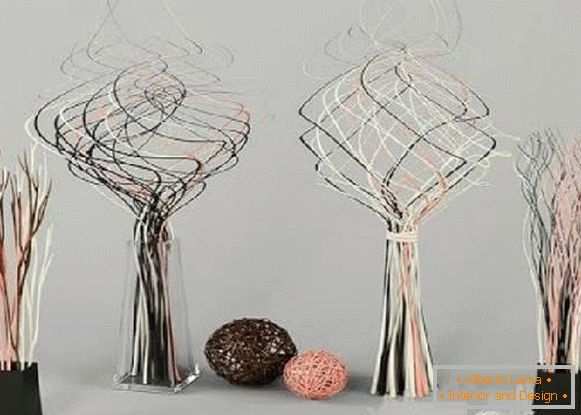 dekoratívne vetvy pre vonkajšie vázy vlastnými rukami, foto 54