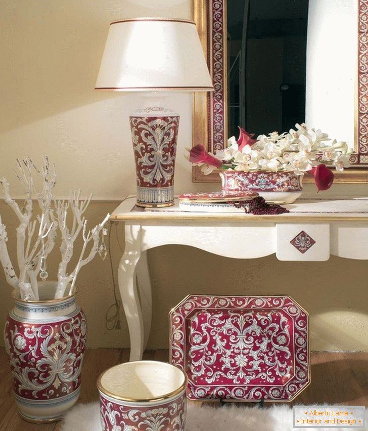 Podlaha vázy pre porcelán