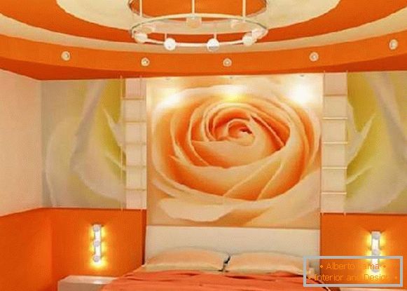 farebný strečový strop v spálni, foto 17