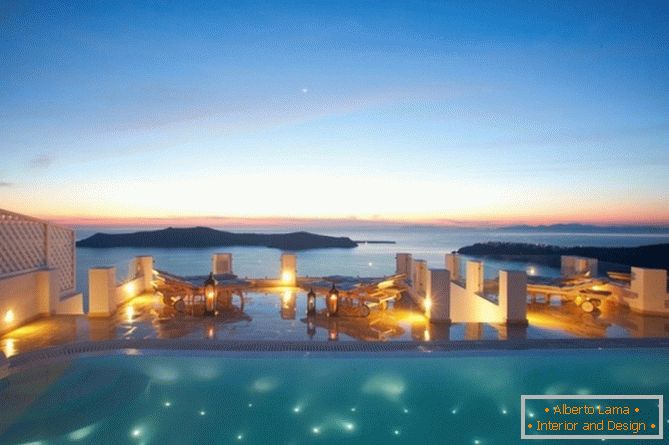 Prehľad o Aqua Vista Hotels, Santorini