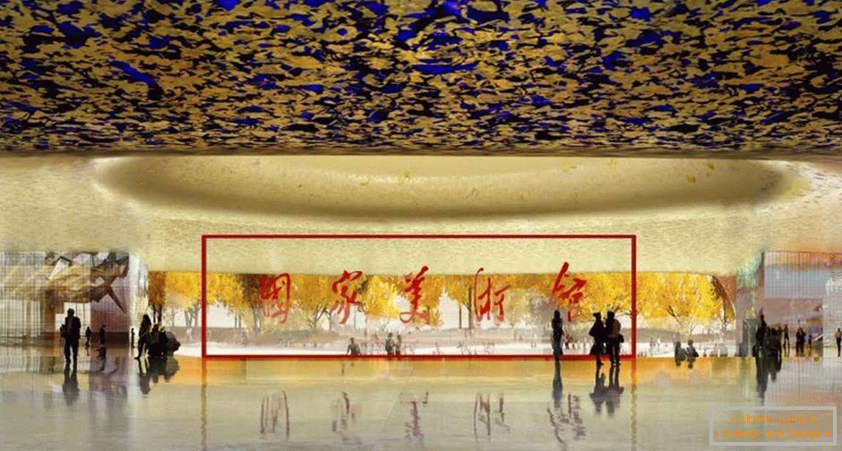 Interiér Národného múzea umenia Číny