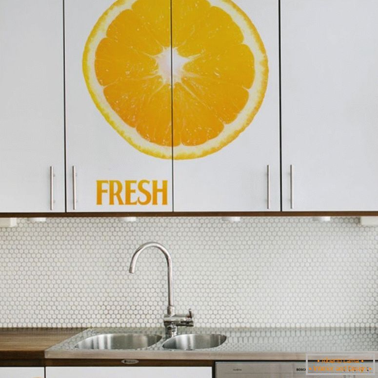 kreatívne-čerstvé-oranžová-citrón-kuchyne-dvere-obývacia izba-výzdoba-izba-múr-parede-di-odnímateľný-nástenné-tv