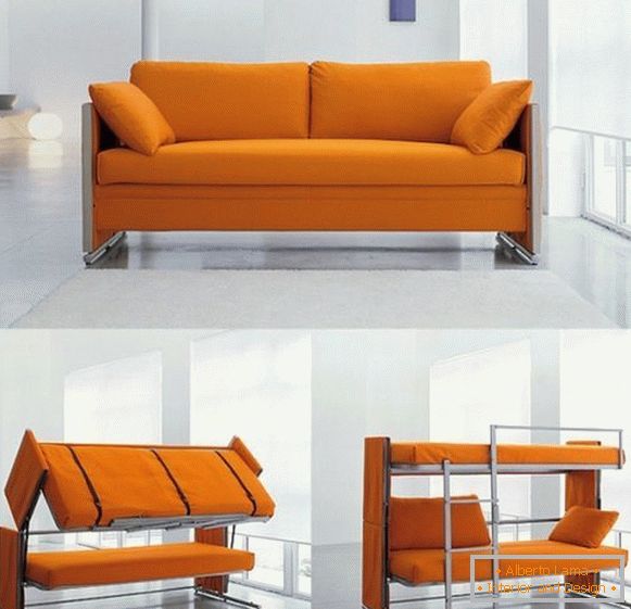 Posteľná poschodová posteľ - model Doc Sofa Bunk Bed