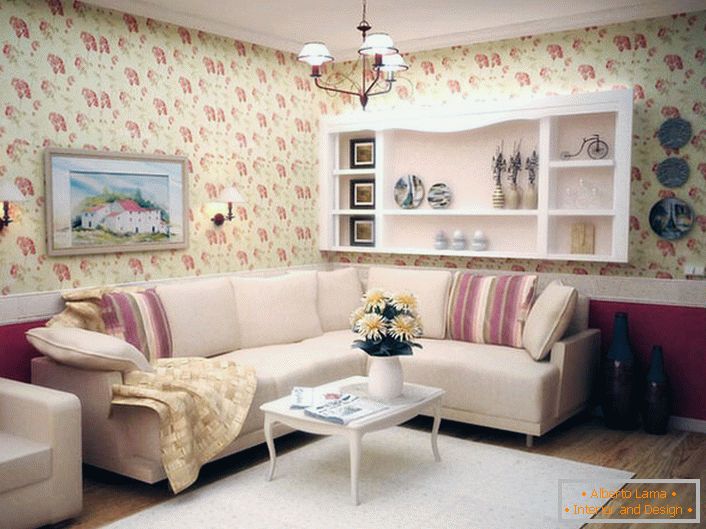 Kvetinový vzor sa môže stať vzorom tapiet a nábytku.