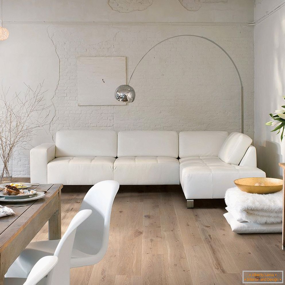 Biely nábytok v interiéri