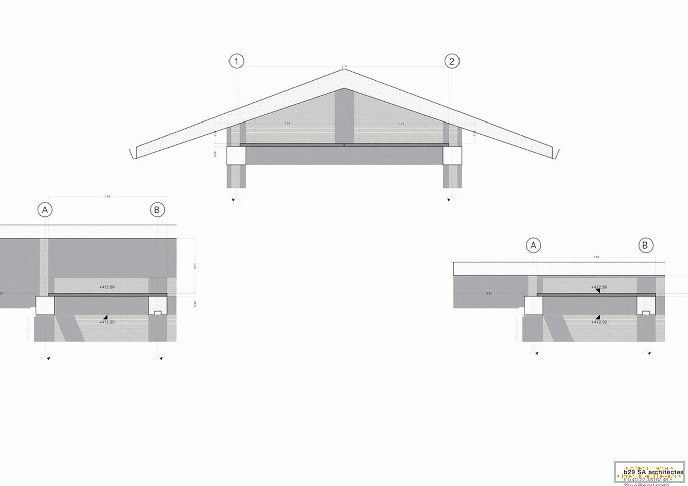 Diagram montáže garáže с навесом