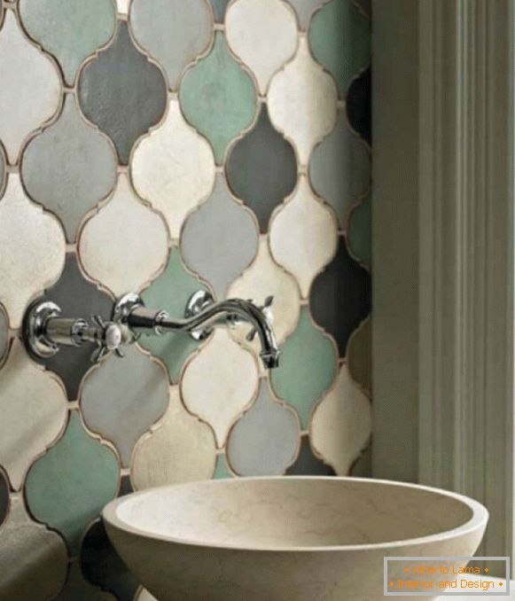 Marocké dlaždice dizajn v kúpeľni