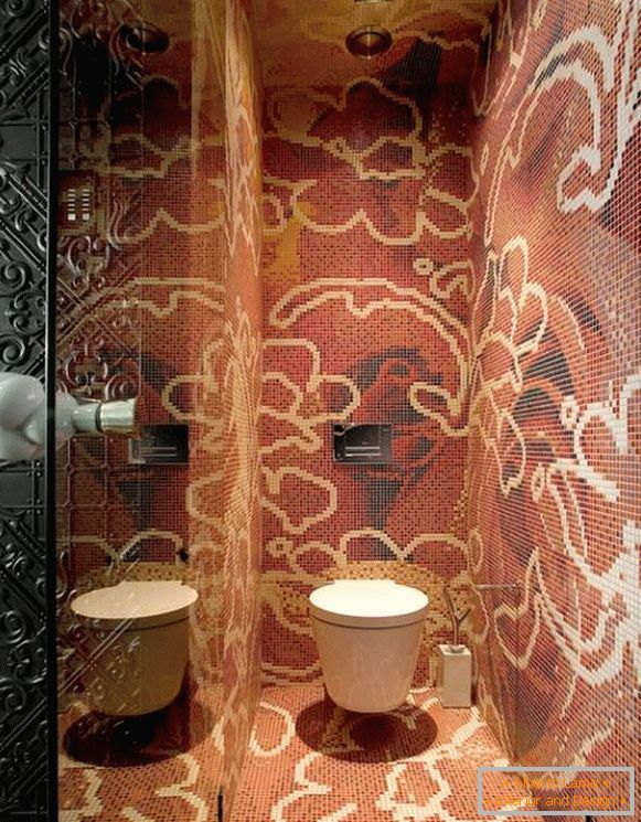 Dlaždice v kúpeľni fotografická mozaika