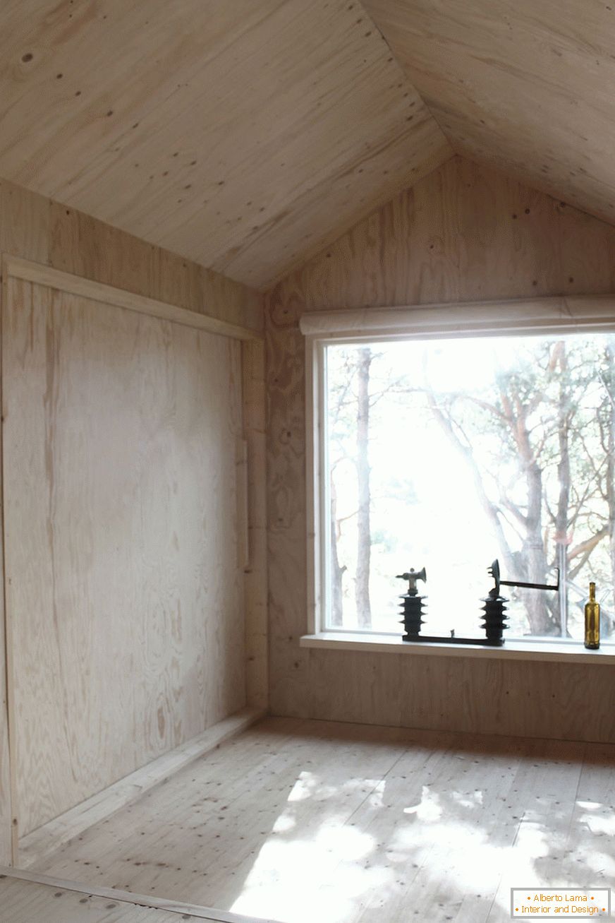 Интерьер мини-дома Ermitage kabína в Швеции