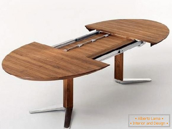 jedálenský stôl sklopný ovál, foto 43