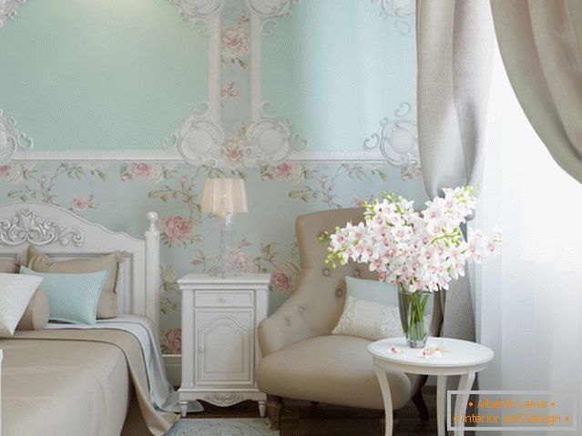 Očarujúci štýl Provence v dekorácii v spálni