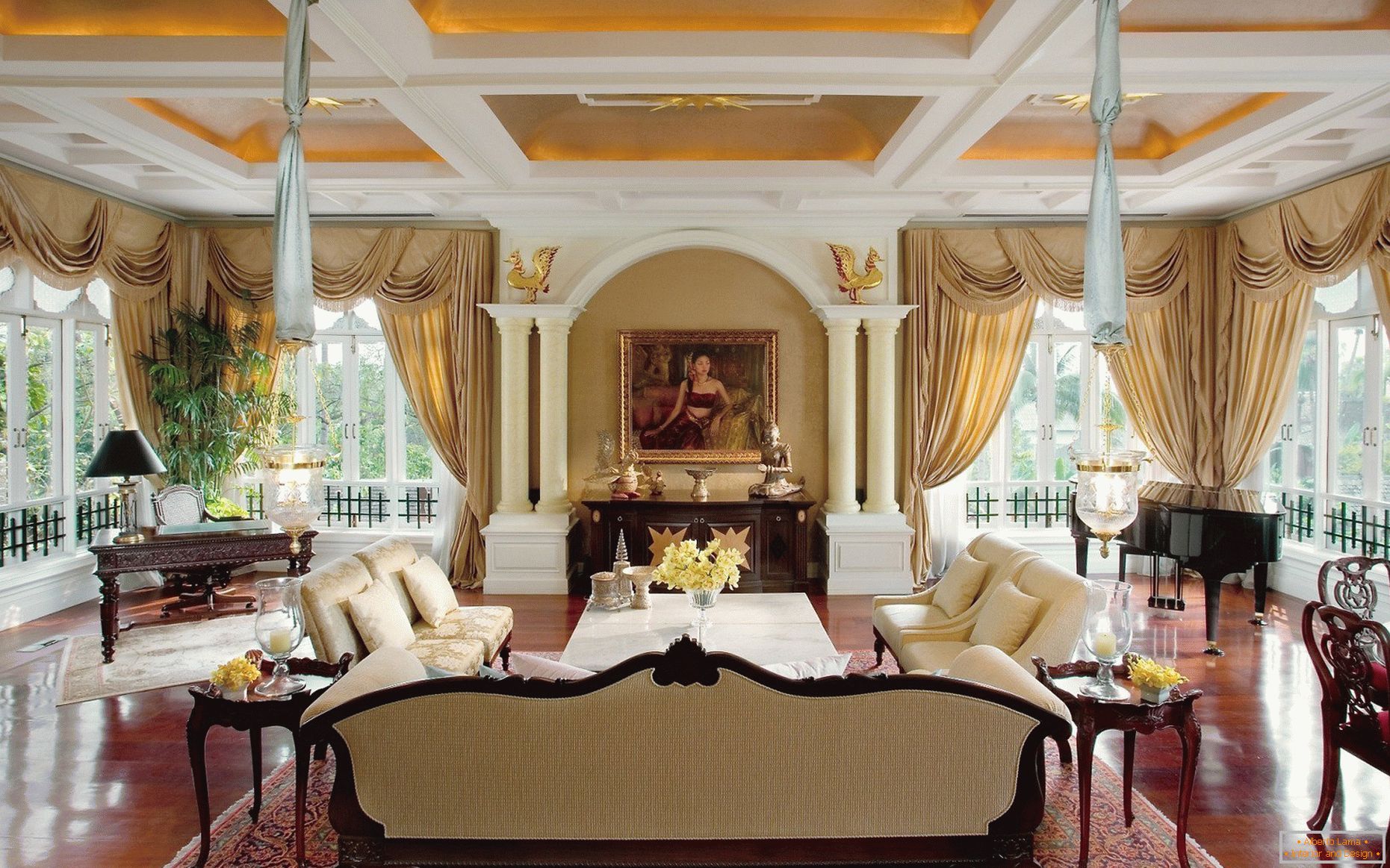 Nábytok v elegantnom interiéri