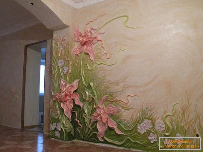 Dekoratívne steny s dekoratívnou omietkou