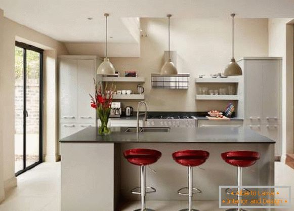 dizajn kuchyne v modernom štýle, foto 6