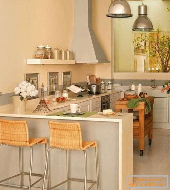 moderná malá kuchyňa, foto 52