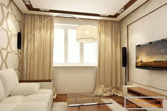 Interiér obývacej izby v elegantných a luxusných farbách