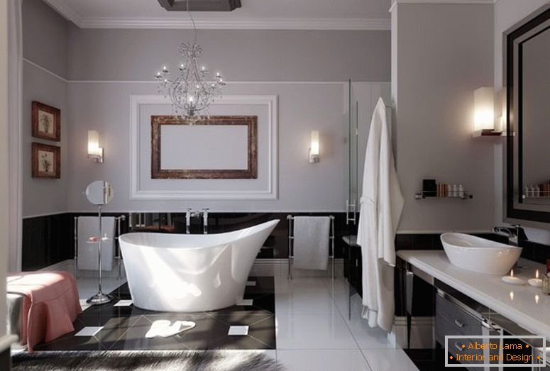 kúpeľňa-s-pekné-nábytok-and-moderné osvetlenie
