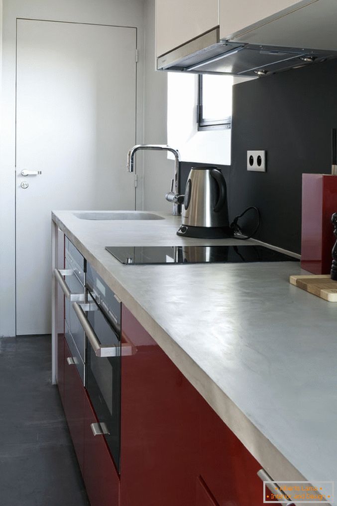 Kuchynský priestor v dizajne malých rozmerov