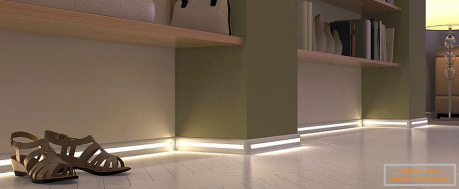 LED osvetľovacie soklové lišty