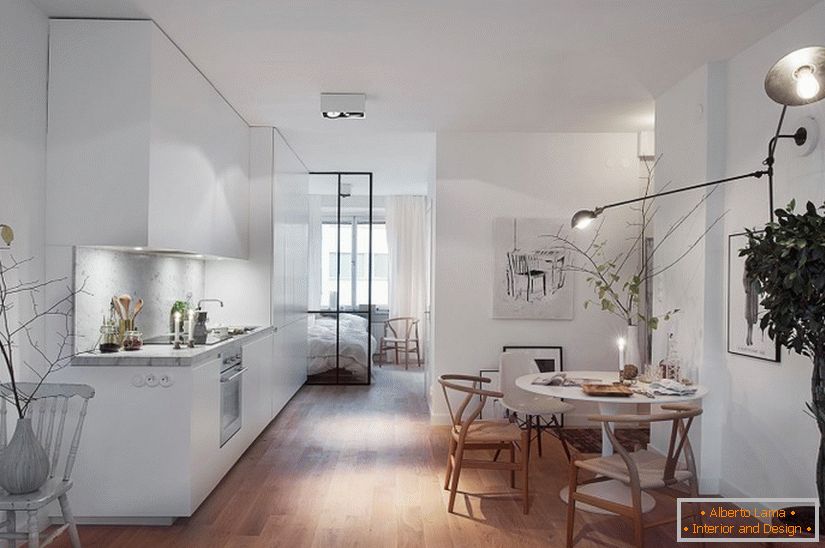 Interiérový dizajn bytu vo Švédsku