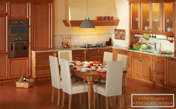 Interiér kuchyne v kuchyni - fotka stoličky so stoličkami