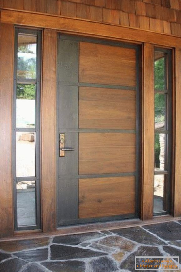 drevené vstupné dvere pre súkromný dom, foto 10