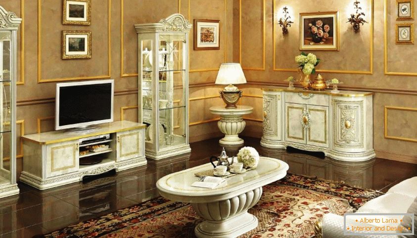 Ako si vybrať správny nábytok pre obývačku v klasickom štýle?