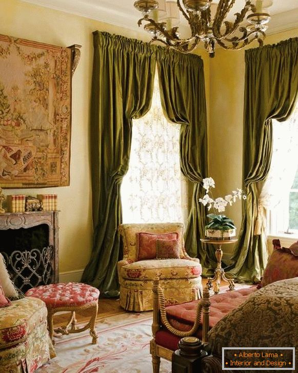 Luxusné talianske záclony v interiéri