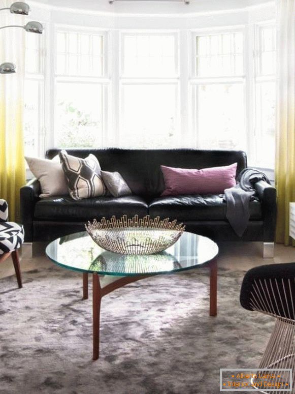 Záclony ombre pre moderný obývacia izba