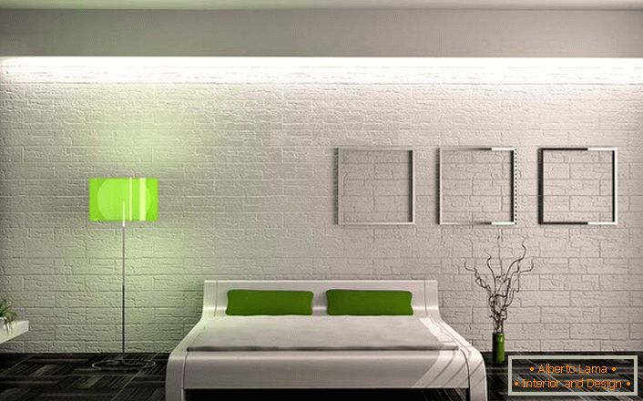 Spálňa v minimalistickom štýle - это минимум мебели и декоративных элементов. Не перегруженный интерьер оставляет спальню светлой и просторной.