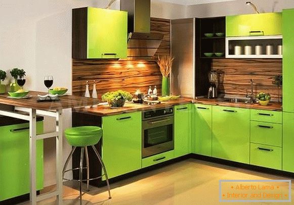 hnedo-zeleno-kuchyňa-dizayn