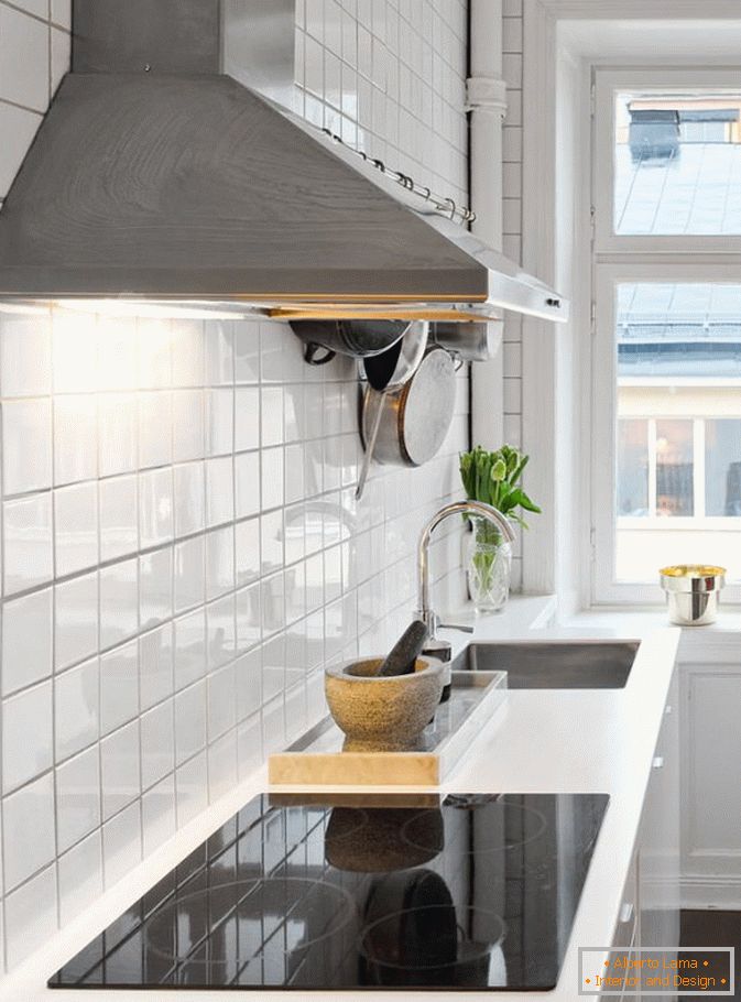 Kuchynský apartmán-štúdio v škandinávskom štýle