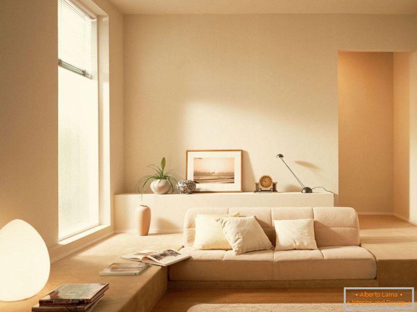 Minimalizmus v kombinácii s pastelovými farbami vo vašej obývacej izbe