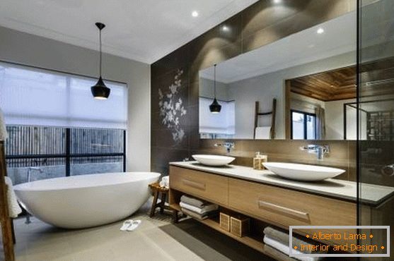 Harmonický ázijský dizajn kúpeľne
